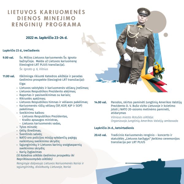 Lietuvos kariuomenė pasitinka 104 – ąsias atkūrimo metines