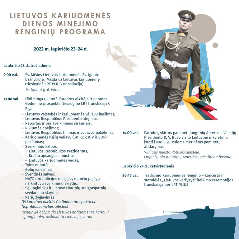  Lietuvos kariuomenė pasitinka 104 – ąsias atkūrimo metines