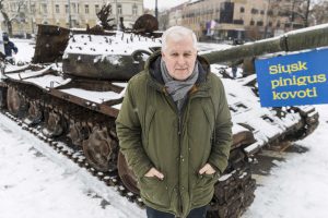  Ministras A. Anušauskas: visi rusų tankai turi tapti Ukrainos trofėjais