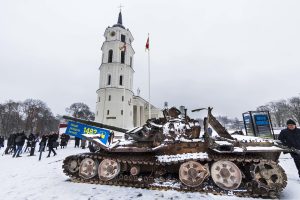  Ministras A. Anušauskas: visi rusų tankai turi tapti Ukrainos trofėjais