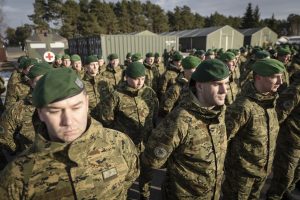  NATO priešakinių pajėgų batalionui Lietuvoje – šešeri: tarnybą Rukloje pradėjo naujoji rotacija