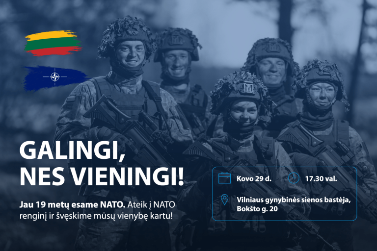 Lietuvos įstojimo į NATO 19-ųjų metinių proga – paroda apie NATO istoriją ir dabartį „Galingi, nes vieningi“