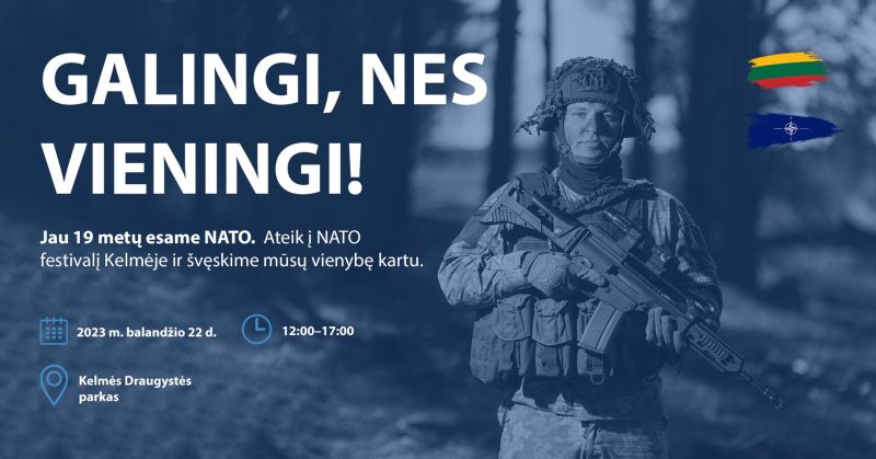 Kelmėje vyks NATO festivalis: renginio dalyvių laukia įspūdžių kupina programa