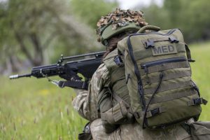  Lietuvos kariuomenė treniruojasi sąveikai su sveikatos apsaugos sektoriumi