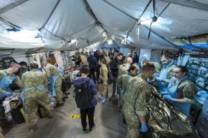  Lietuvos kariuomenė treniruojasi sąveikai su sveikatos apsaugos sektoriumi