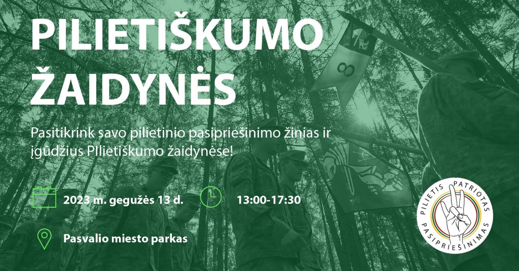 Pilietiškumo žaidynės Pasvalyje