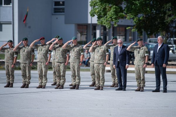  Deployment ceremony held for King Mindaugas Hussar Battalion troops before multinational mission 