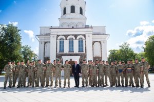  Deployment ceremony held for King Mindaugas Hussar Battalion troops before multinational mission 