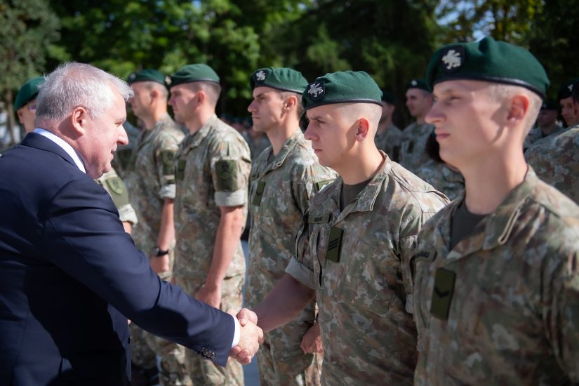 Deployment ceremony held for King Mindaugas Hussar Battalion troops before multinational mission 