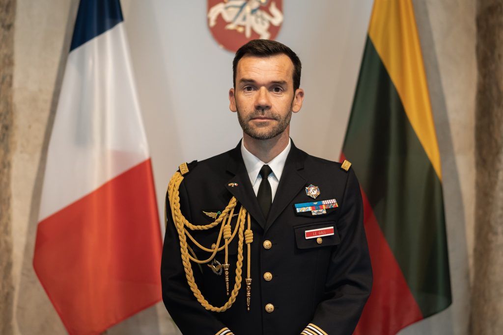 Next France’s Defence Attaché – fighter pilot who conducted a tour of duty in Lithuania   