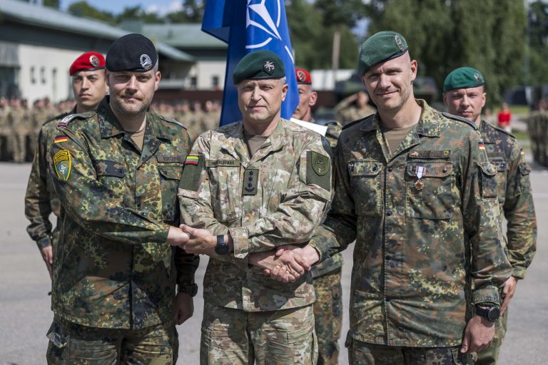  Tarnybą Rukloje pradėjo keturioliktoji NATO priešakinių pajėgų bataliono kovinės grupės rotacija