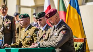  Liubline paminėtos trišalės Lietuvos, Lenkijos ir Ukrainos brigados aštuntosios įkūrimo metinės