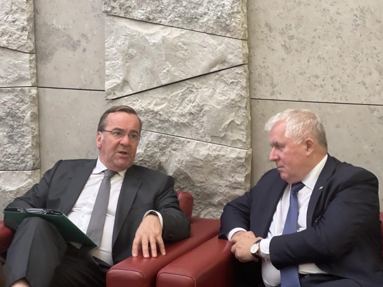 A. Anušauskas and B. Pistorius discussed guidelines for permanent German brigade stationing   