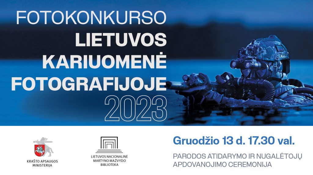 „Lietuvos kariuomenė fotografijoje 2023“ fotokonkurso parodos atidarymo ir nugalėtojų apdovanojimo ceremonija