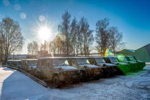  Lietuvos kariuomenę pasiekė visureigiai „Mercedes-Benz“ G 350 d
