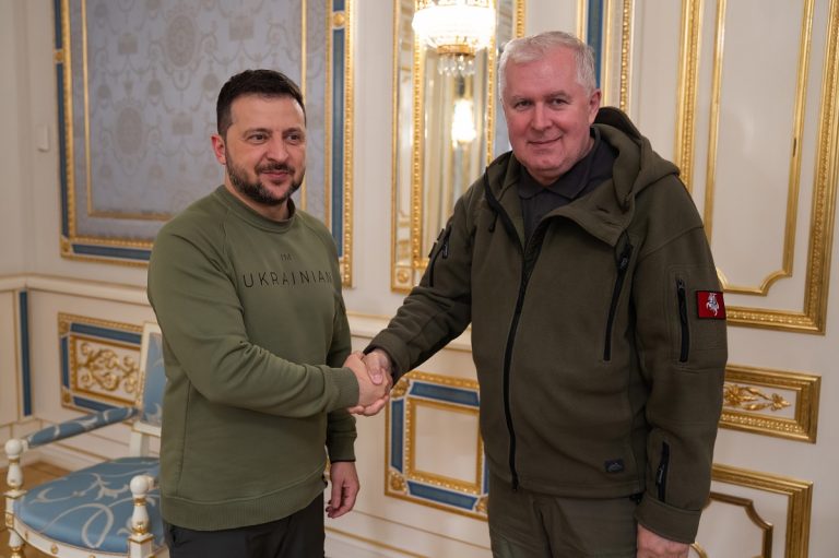 A. Anušauskas met V. Zelenskyy and R. Umerov in Kyiv