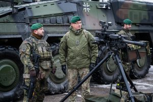  German enhanced Vigilance Activity Brigade with HQ personnel at Rukla changed over 