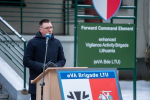 German enhanced Vigilance Activity Brigade with HQ personnel at Rukla changed over 