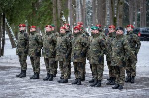  German enhanced Vigilance Activity Brigade with HQ personnel at Rukla changed over 
