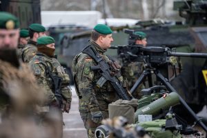  German enhanced Vigilance Activity Brigade with HQ personnel at Rukla changed over 