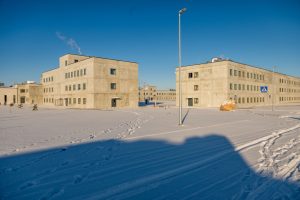 2024 01 08. Rokantiškių karinis miestelis. photo by Alfredas Pliadis Lietuvos kariuomenei perduodami raktai nuo dviejų naujų karinių miestelių – Rokantiškių ir Pajūrio