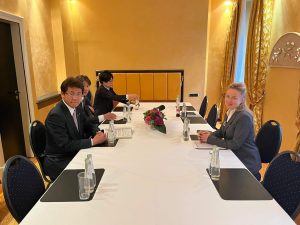  A. Anušauskas Miunchene pabrėžė transatlantinės vienybės ir signalo dėl Ukrainos narystės NATO svarbą