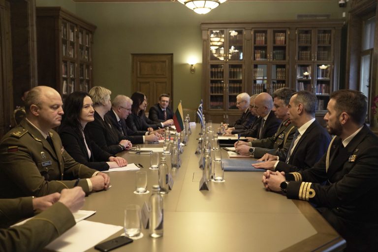  We hope for Greek support for the practical implementation of the Rotational NATO Air Defence Model, says  A. Anušauskas