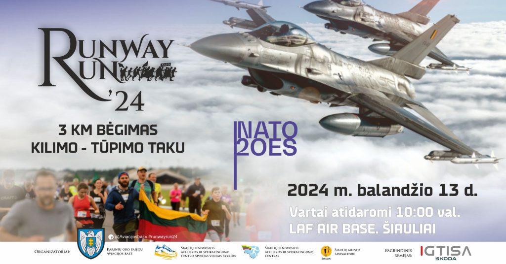 Bėgimas kilimo - tūpimo taku Runway Run‘24