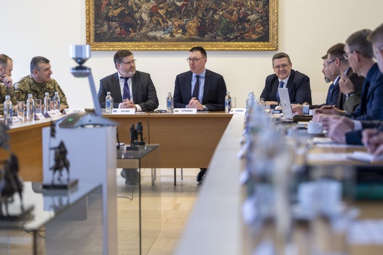  Krašto apsaugos ministras dalyvavo nuotoliniame Ramšteino susitikime