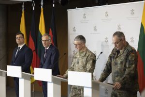  Į Lietuvą atvyko pirmieji Vokietijos brigados kariai