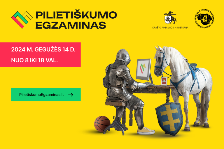 Pirmąkart organizuojamas Pilietiškumo egzaminas: rinkis pilietišką veiksmą, dalyvauk!