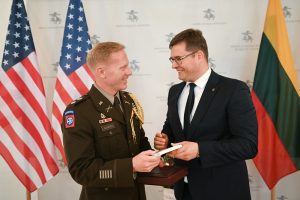  New Defence Attaché of the United States Lt Col Jesse Allgeyer accredited to Lithuania
