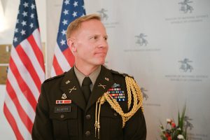 New Defence Attaché of the United States Lt Col Jesse Allgeyer accredited to Lithuania