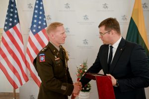  New Defence Attaché of the United States Lt Col Jesse Allgeyer accredited to Lithuania