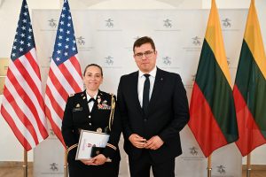  New Defence Attaché of the United States Lt Col Jesse Allgeyer accredited to Lithuania