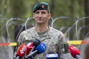  Poligone pristatyti inžinerinės kliūties elementai ir inžinerinių priemonių parkas