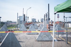  Ant Nemuno kranto įrengtos kontrmobilumo priemonės