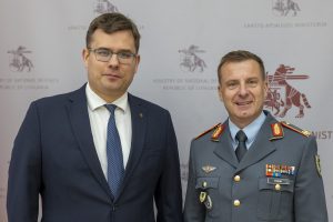  Commander of the first NATO enhanced Forward Presence Battalion Battle Group has returned to Lithuania to take charge of the stationed German Brigade