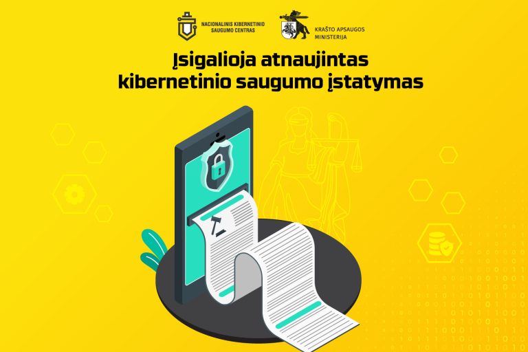  Įsigalioja atnaujintas Kibernetinio saugumo įstatymas: pagrindiniai pokyčiai ir įgyvendinimo etapai