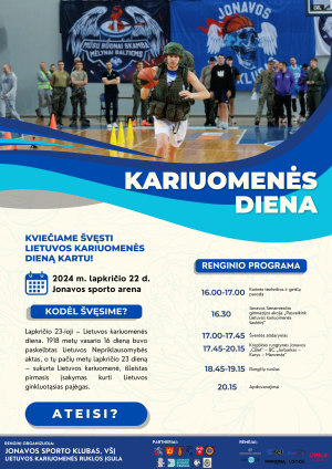  Lietuvos kariuomenės dienos proga NKL lyderiai iš Jurbarko mes iššūkį LKL klubui