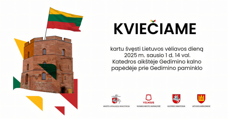 Vilniuje bus minima Lietuvos vėliavos diena