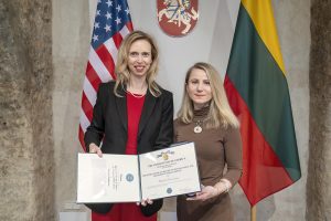 Extraordinary recognition: Vice Minister of National Defence Monika Koroliovienė receives Office of the Secretary of Defense Medal  