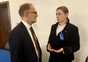  D. Šakalienė Ramšteine vykusiuose dvišaliuose susitikimuose: povandeninės kritinės infrastruktūros apsauga tampa prioritetu