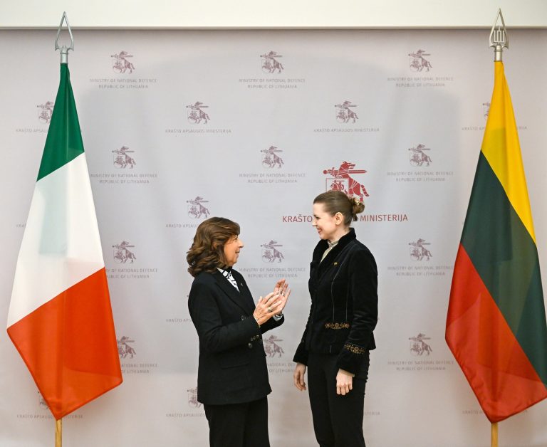  Italy is committing capabilities for implementation of NATO’s Rotational Air Defence Model, says  Minister D. Šakalienė