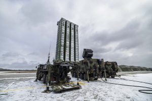  NATO oro gynybos rotacinio modelio įgyvendinimui Lietuvoje dislokuota Italijos oro gynybos sistema SAMP/T