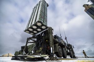  NATO oro gynybos rotacinio modelio įgyvendinimui Lietuvoje dislokuota Italijos oro gynybos sistema SAMP/T