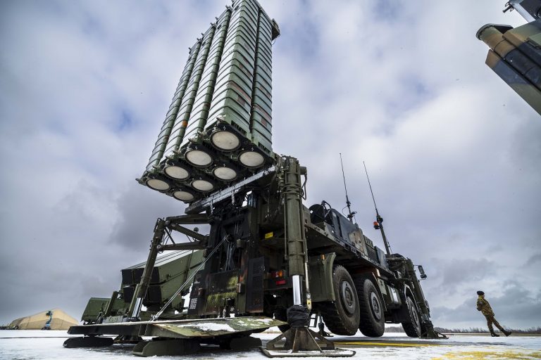 NATO oro gynybos rotacinio modelio įgyvendinimui Lietuvoje dislokuota Italijos oro gynybos sistema SAMP/T