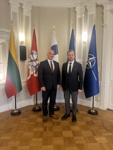  We improve our national readiness as we learn from Allies’ best practices, says Vice Minister T. Godliauskas in Finland 