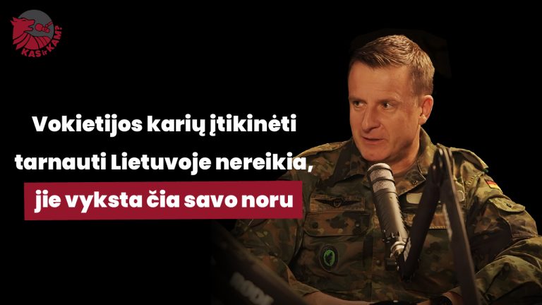 Brigados generolas Huberis: už Lietuvos stovi visa Vokietijos divizija