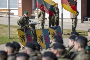  Vokietijos 45-oji brigada pradeda veiklą Lietuvoje, įsikuria Nemenčinėje